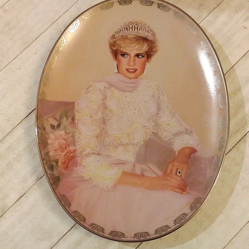 Princess To The World - Princess Diana - Bradford Exchange Commemorative Plate